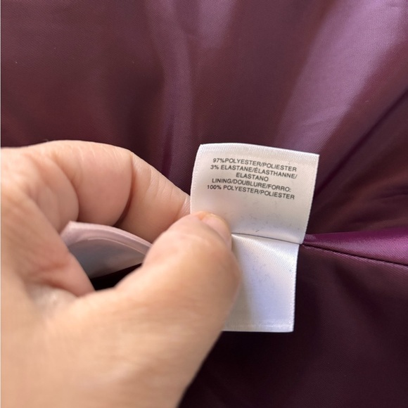 Kasper Burgundy Blazer Modern Minimalist Design - Picture 6 of 9